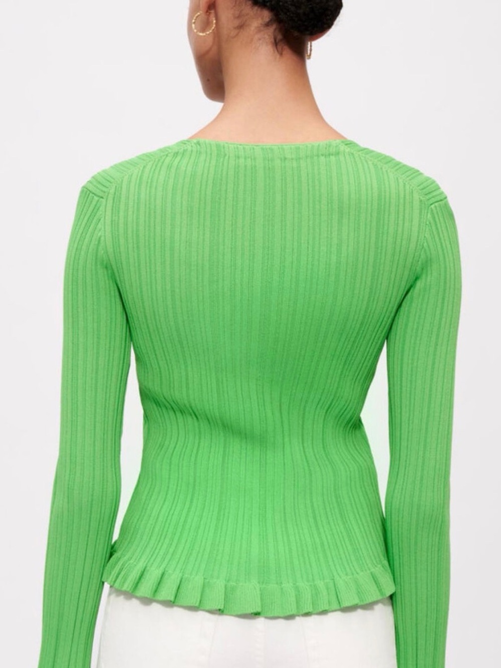 Maje Ribbed and Raffled knitted Cardigan - Picture 4 of 6